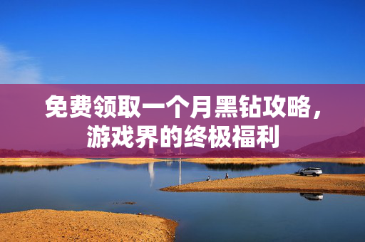 免费领取一个月黑钻攻略，游戏界的终极福利