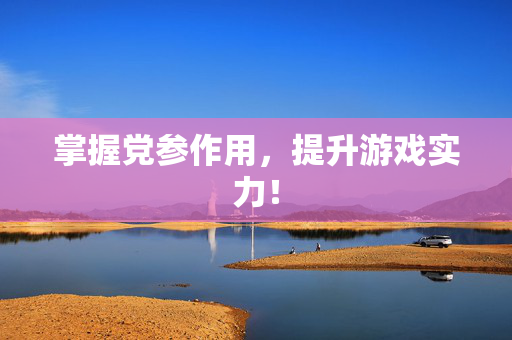 掌握党参作用，提升游戏实力！