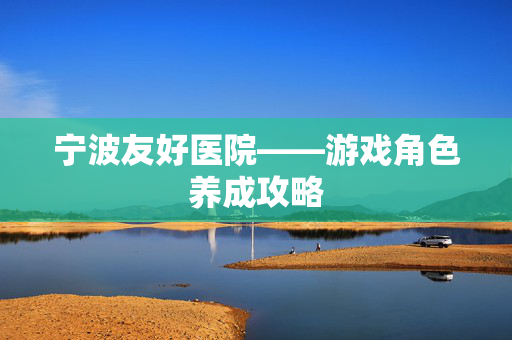 宁波友好医院——游戏角色养成攻略