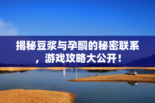揭秘豆浆与孕酮的秘密联系，游戏攻略大公开！
