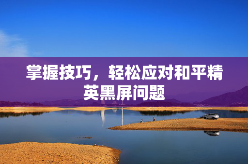 掌握技巧，轻松应对和平精英黑屏问题