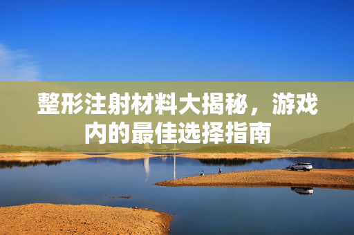 整形注射材料大揭秘，游戏内的最佳选择指南