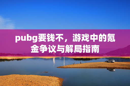 pubg要钱不，游戏中的氪金争议与解局指南