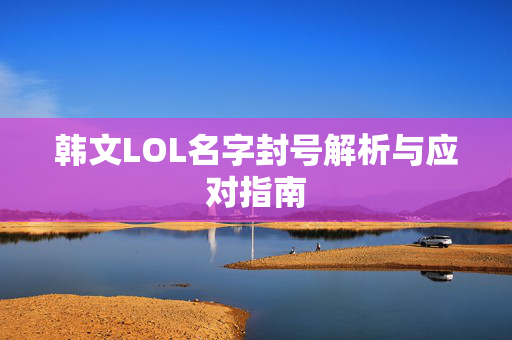 韩文LOL名字封号解析与应对指南