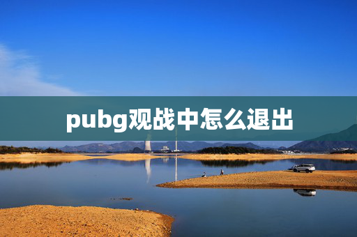 pubg观战中怎么退出
