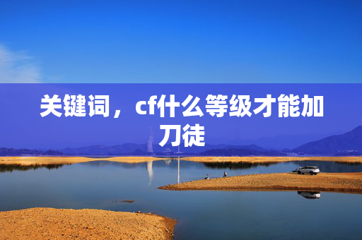 关键词，cf什么等级才能加刀徒
