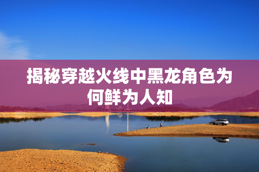 揭秘穿越火线中黑龙角色为何鲜为人知