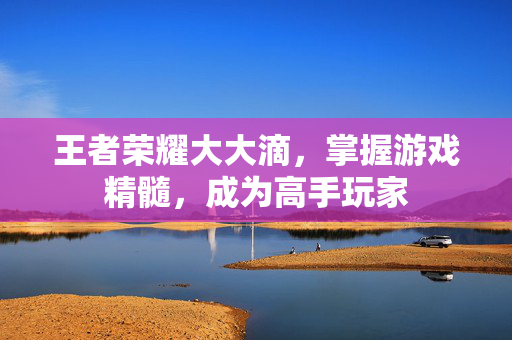 王者荣耀大大滴，掌握游戏精髓，成为高手玩家