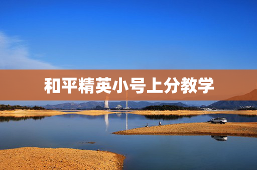 和平精英小号上分教学